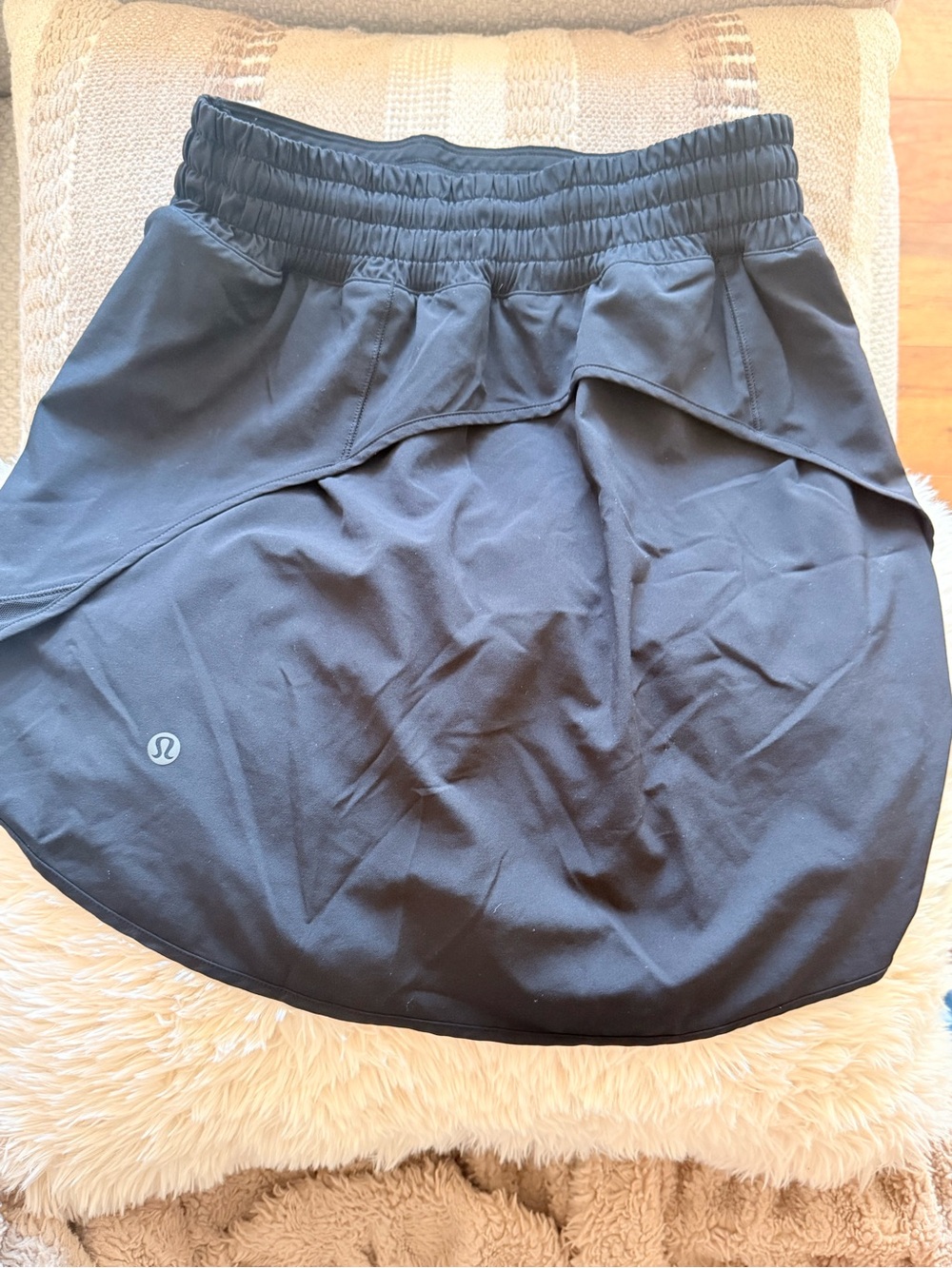 lululemon athletica Black Athletic Skirt with Built-In Shorts